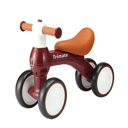 Trimate Red 4 Wheel Baby Walker Balance Bike